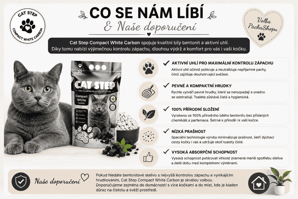 Cat Step Kočičí stelivo s maximální svěžestí
